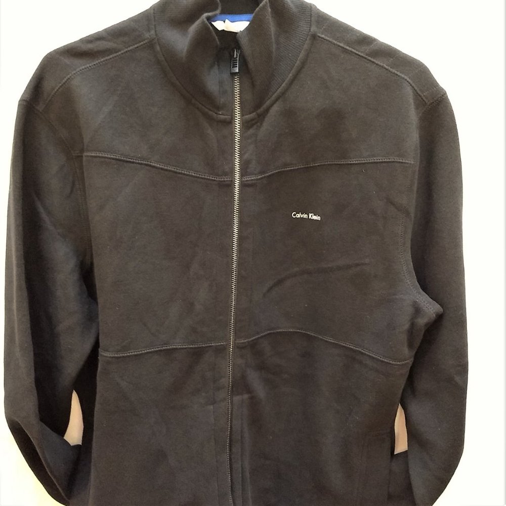 NWT Men Jacket Top C. Klein Fleece 4OR2443 Black Casual Zip quality